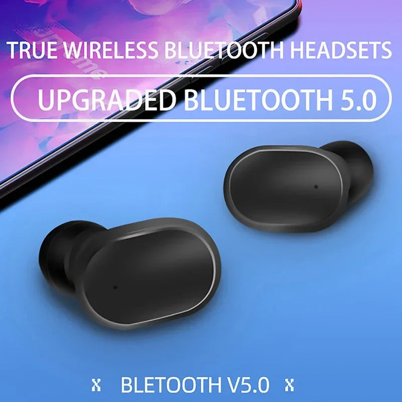 A6S TWS Wireless Bluetooth Headset with Mic Noice Cancelling Earphone Bluetooth Headphones