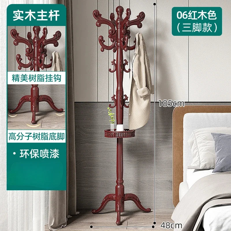 Clothes Rack for Hanging Clothes Solid Wood Birch Floor Standing Bedroom Vertical Tree Branch Shape Furniture Living Room Mueble
