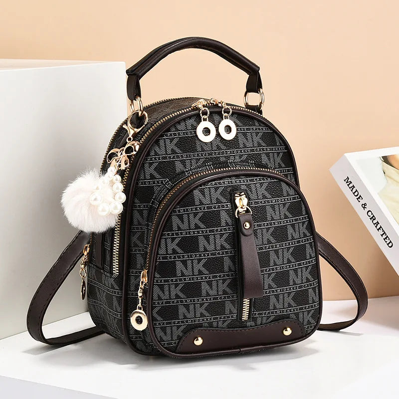 Classic Women Backpack Fashion School Bags Female Daily Shopping Girl Backpacks Schoolbags Versatile Leisure Travel Backpack