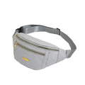 Unisex Adjustable Waist Shoulder Bag, Durable Crossbody Bag with Zipper Pockets and Hardware, Casual Sports Design