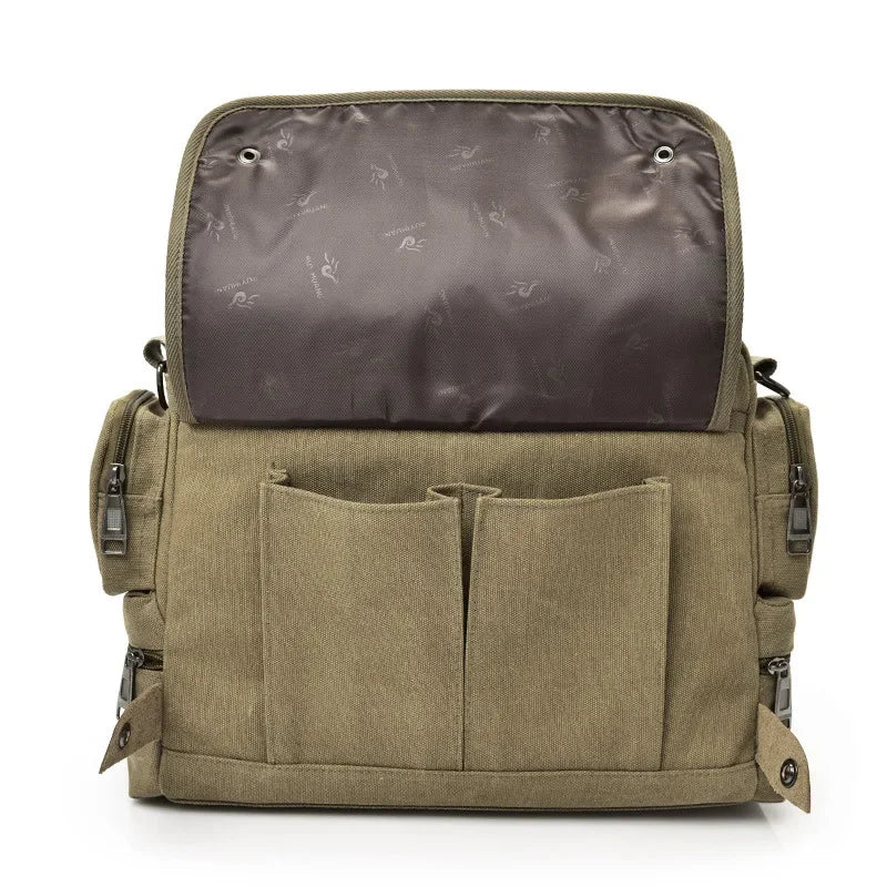 Tilorraine men handbag multi-function canvas men bag shoulder bags business casual crossbody messenger travel bags canvas bag