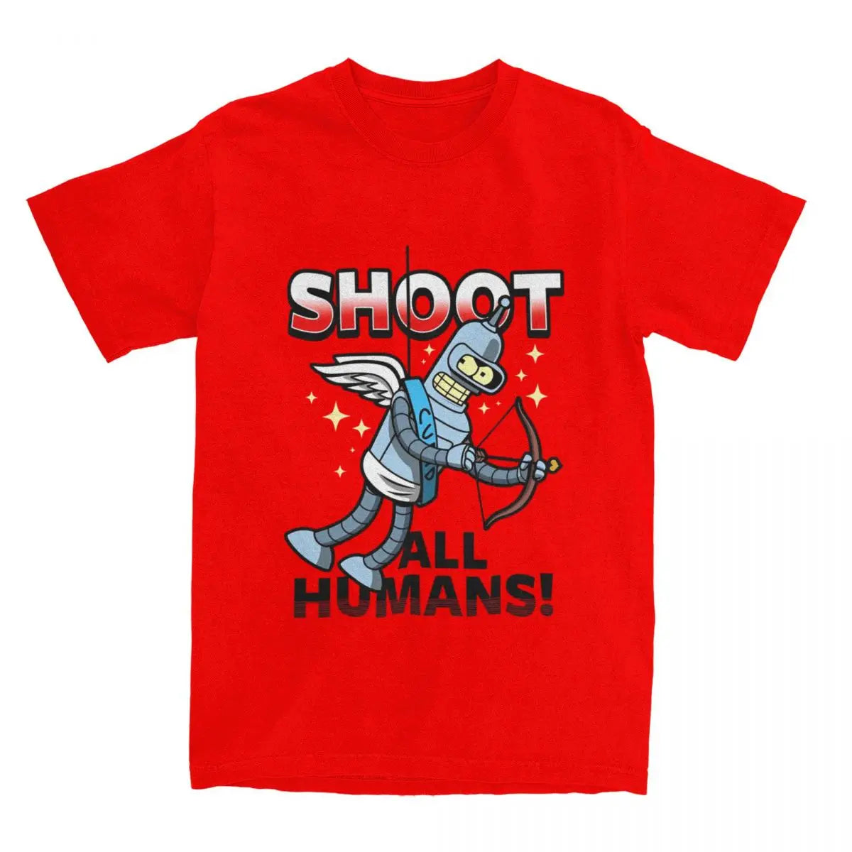 Men Women's Futuramas Comics T Shirts 100% Cotton Tops Novelty Short Sleeve Crewneck Tees 4XL 5XL 6XL T-Shirt