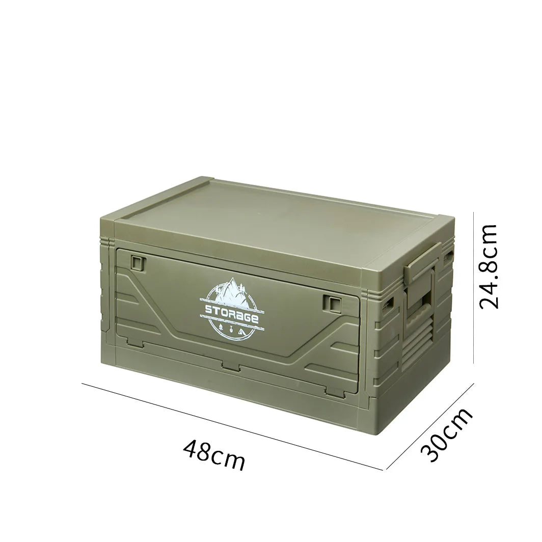 Outdoor camping folding box Car trunk with table Camping picnic finishing box Household storage box