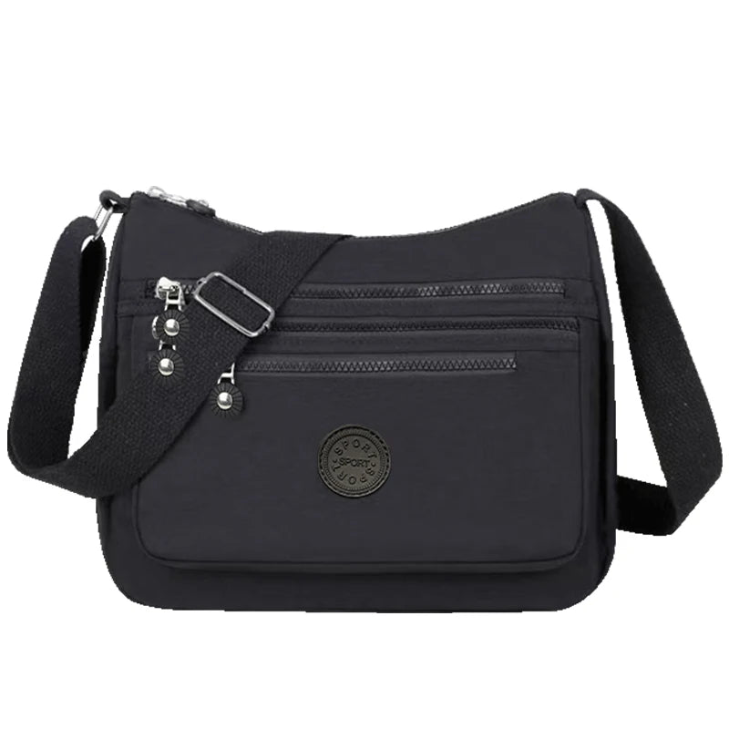 Neutral style men's and women's nylon crossbody bag for casual wear, fashionable canvas bag for women's shoes.