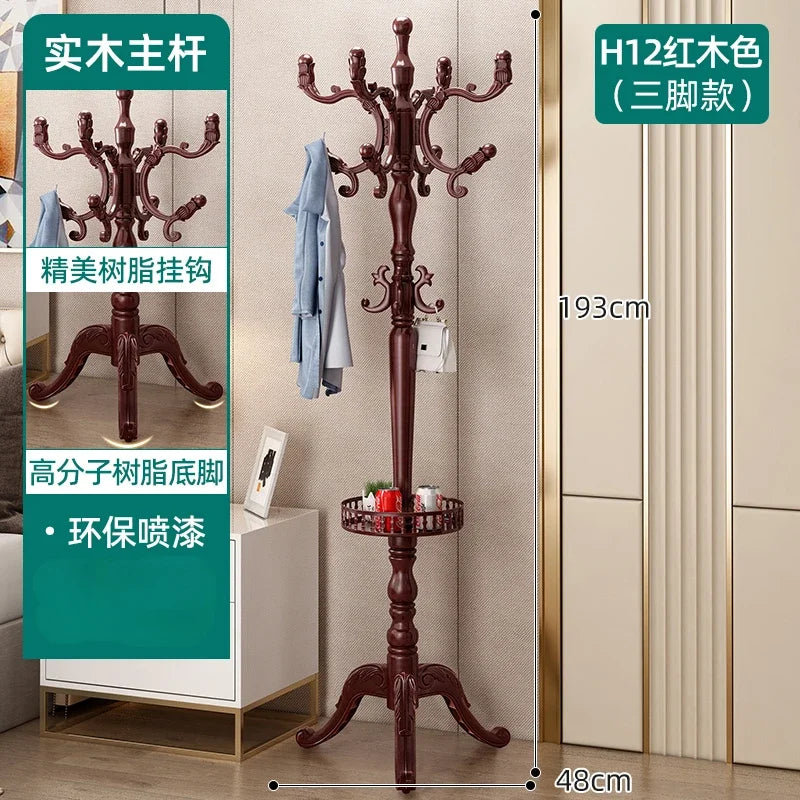 Clothes Rack for Hanging Clothes Solid Wood Birch Floor Standing Bedroom Vertical Tree Branch Shape Furniture Living Room Mueble