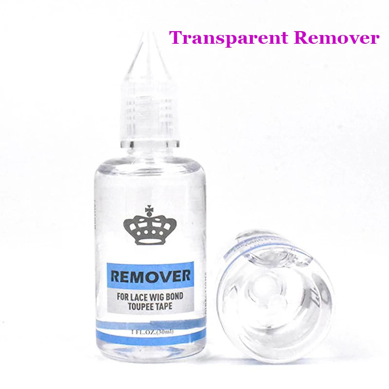 1Pcs Hair Glue Remover Yellow Adhesive Remover For Toupee 30ml Transparent Remover For Lace Wig Tape Remover For Hair Extensions