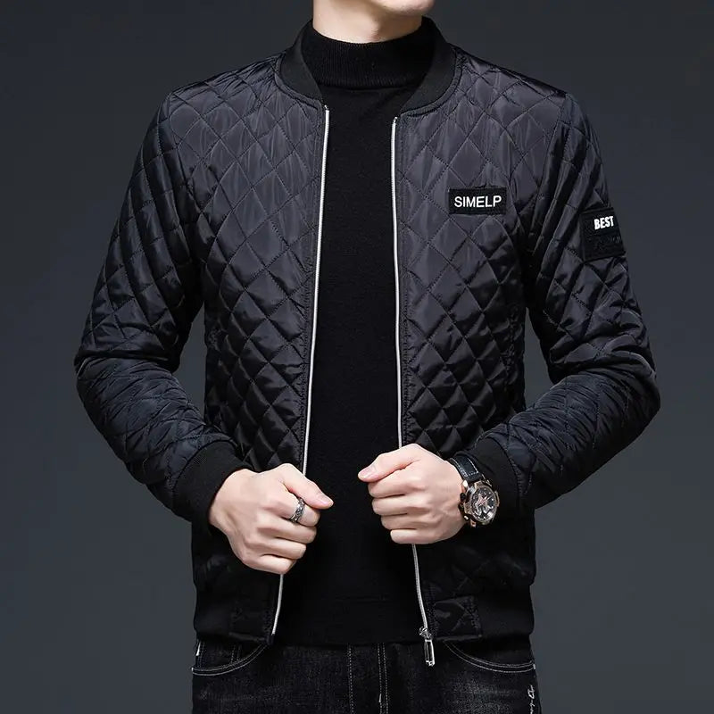 Down Cotton Jacket Autumn Winter Men's Parkas Cotton Jacket Men's Clothing Plus Velvet