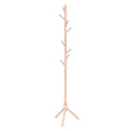 Solid Wood Coat Racks Stand Adjustable Height Clothes Hanger 8 Hook for Home Entryway Clothes Hat Scarves Handbags Rack
