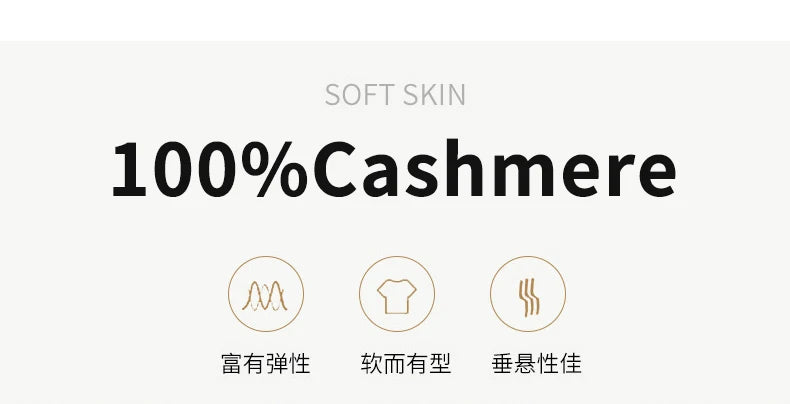 2025 Women's 100% Cashmere Thick Double sided Long Jacket Classic Multi functional Fashion Suitable for Business