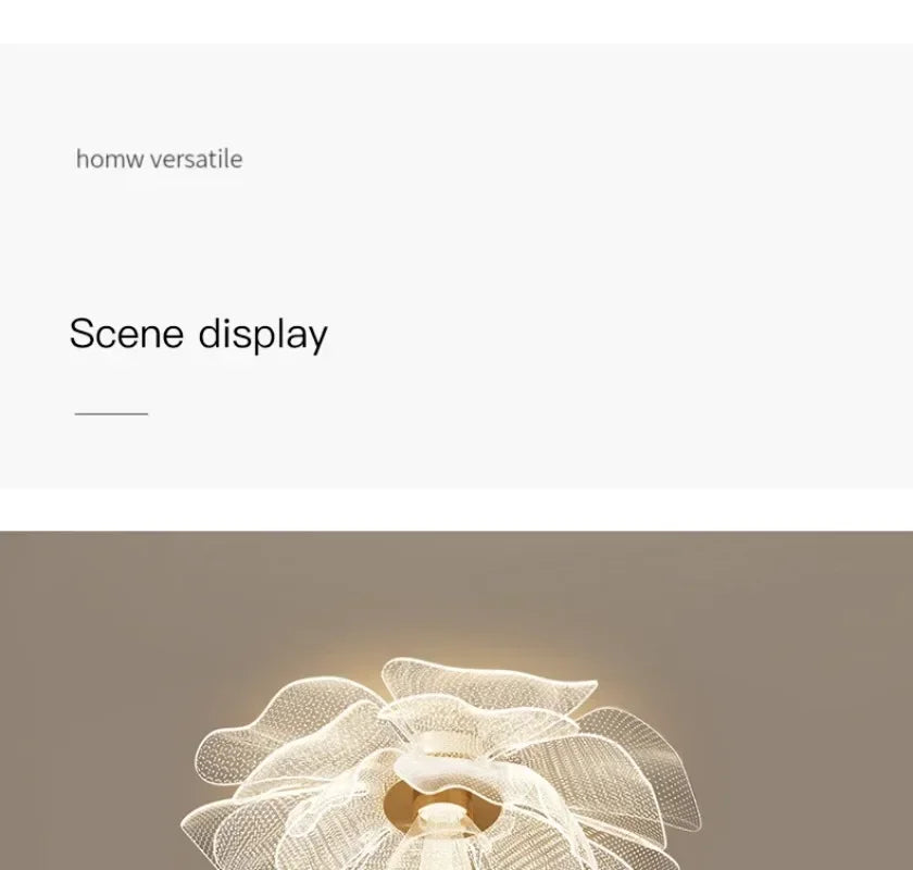 Nordic Flower Ceiling Lights for Bedroom Balcony Hallway Ceiling Chandelier Minimalist Decor Indoor Lighting Lusters Luminaires