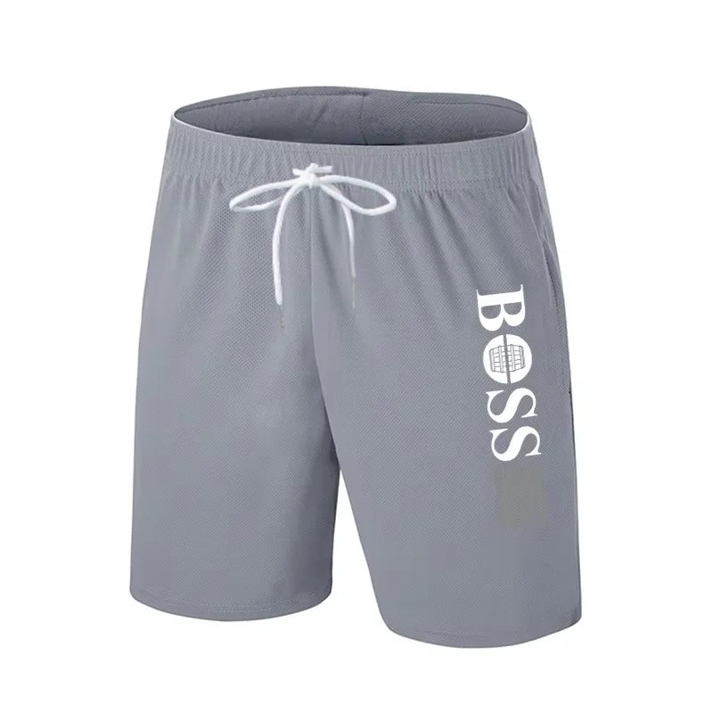 2026 Summer Fashion Beach Shorts Unisex Outdoor Casual Sports Pants Quick-Dry Boss Print Cool Motorcycle Shorts