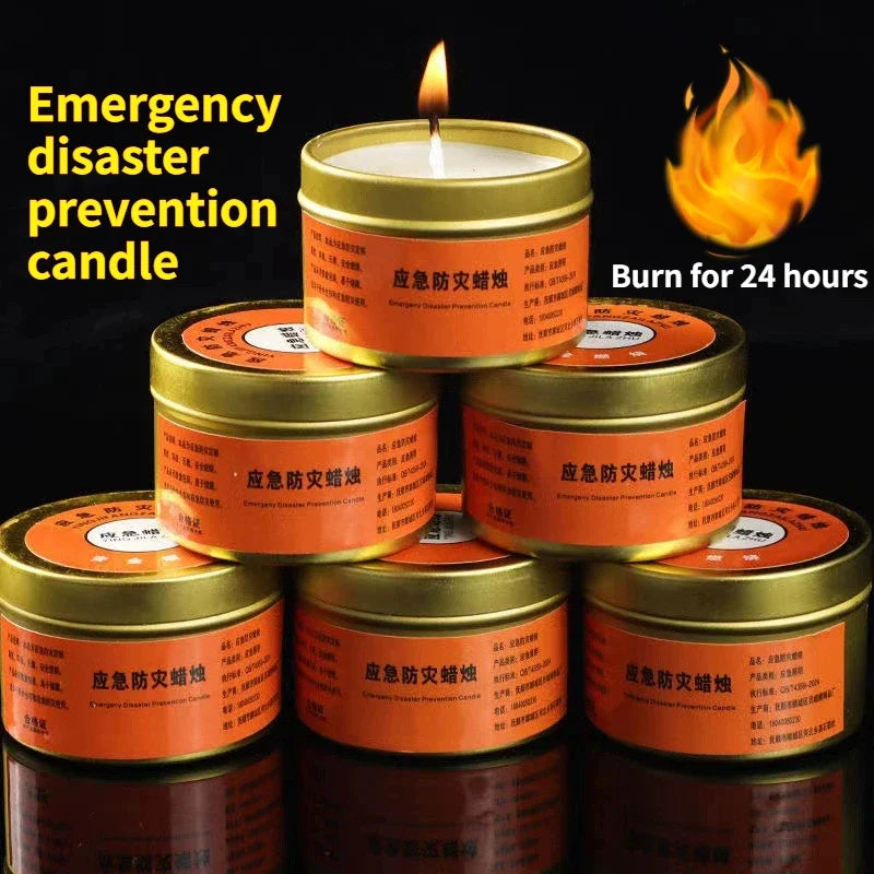 1-20pcs Emergency Candles for Power Outages Windproof Smokeless Long-Lasting Lighting Survival Supply for Home Camping Blackouts