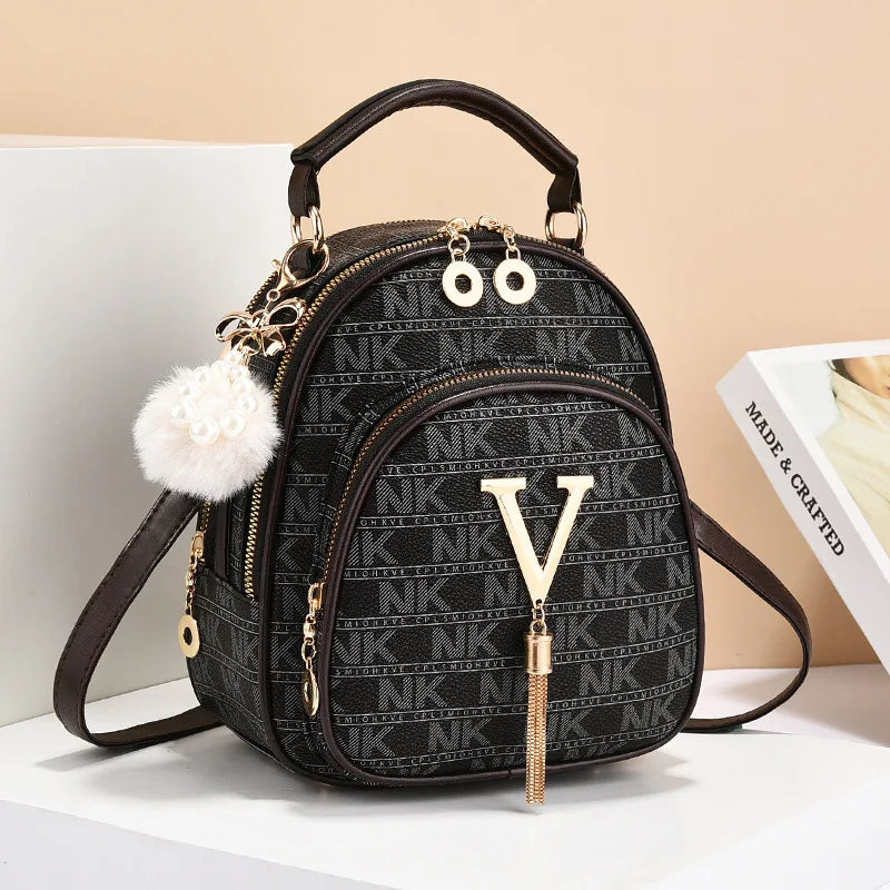 Classic Women Backpack Fashion School Bags Female Daily Shopping Girl Backpacks Schoolbags Versatile Leisure Travel Backpack