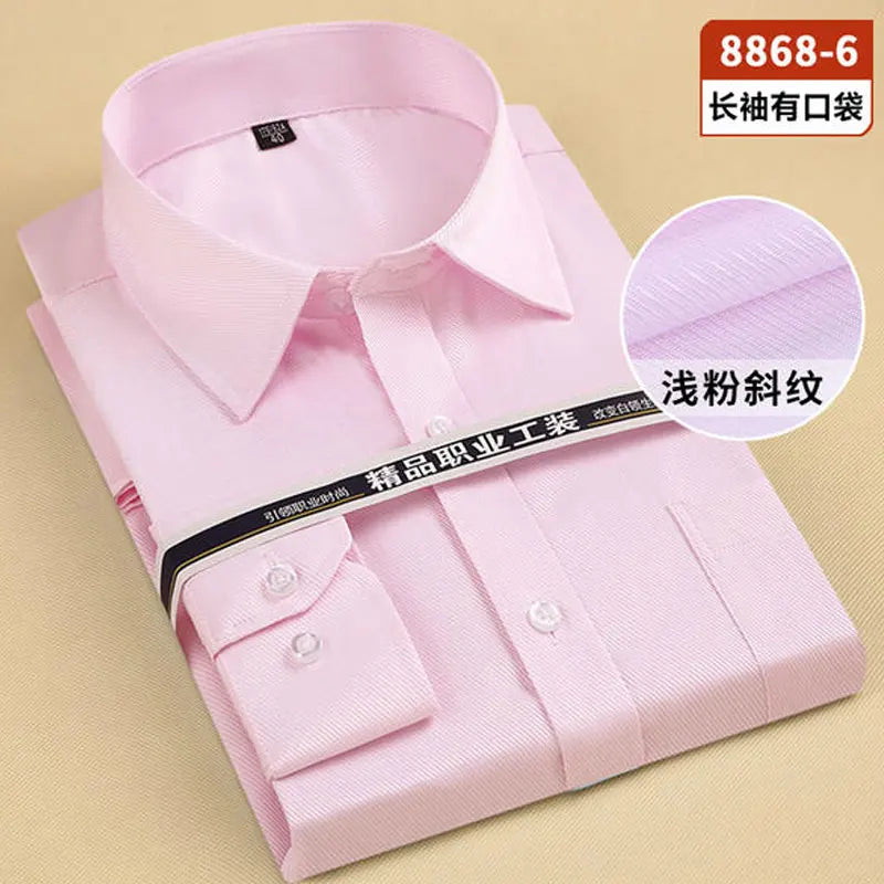 7XL 8XL Men's shirt Long sleeve large size Spring Summer Business cotton casual High quality fashion free wear breathable