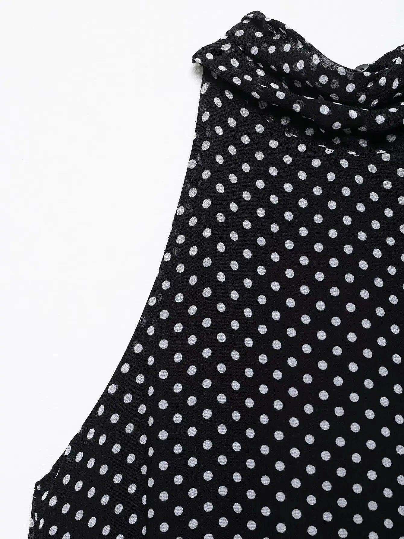 Women's Dresses New Spring 2025 Polka dot dress Sexy shoulders Irregular personality expanded maxi skirt Flowing  5289042