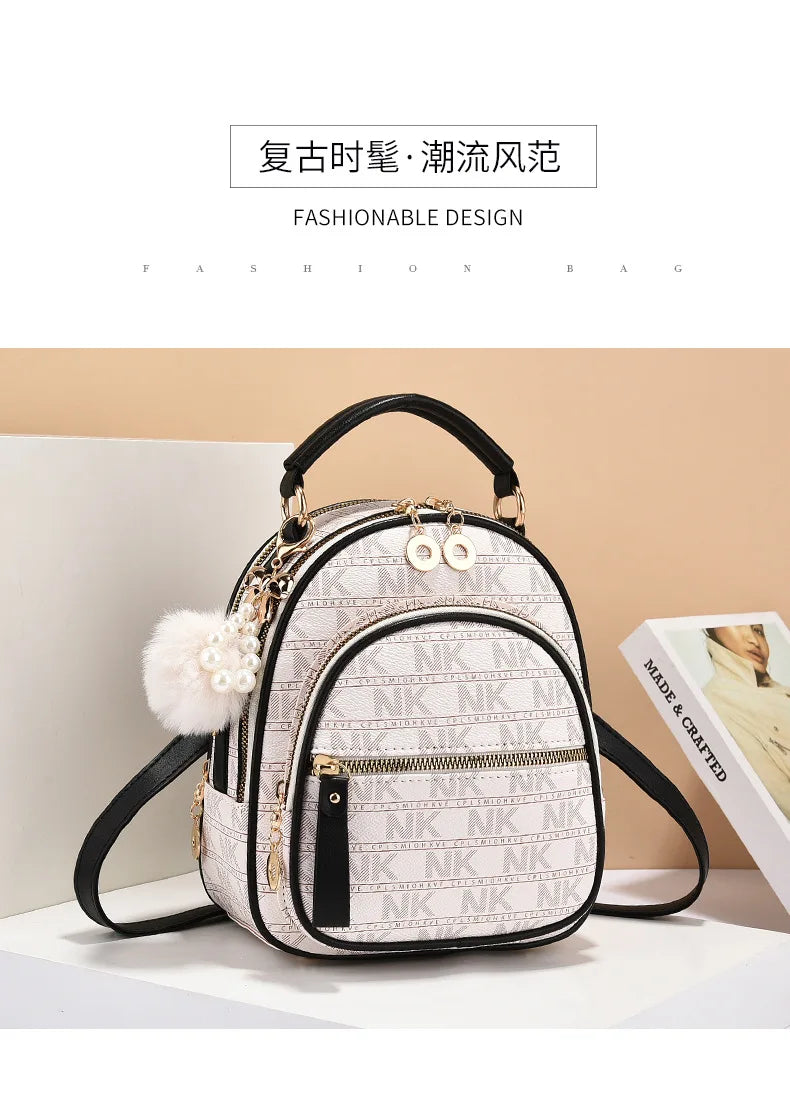 Classic Women Backpack Fashion School Bags Female Daily Shopping Girl Backpacks Schoolbags Versatile Leisure Travel Backpack