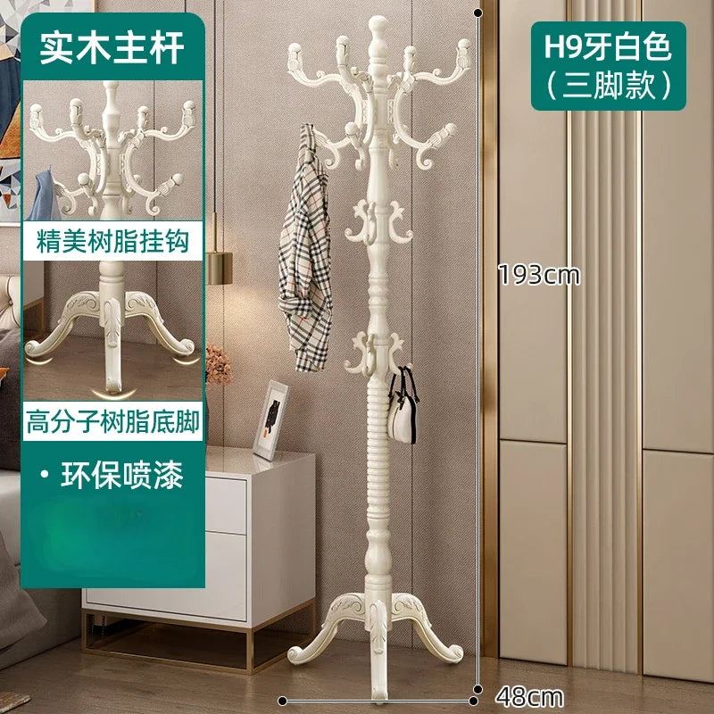 Clothes Rack for Hanging Clothes Solid Wood Birch Floor Standing Bedroom Vertical Tree Branch Shape Furniture Living Room Mueble