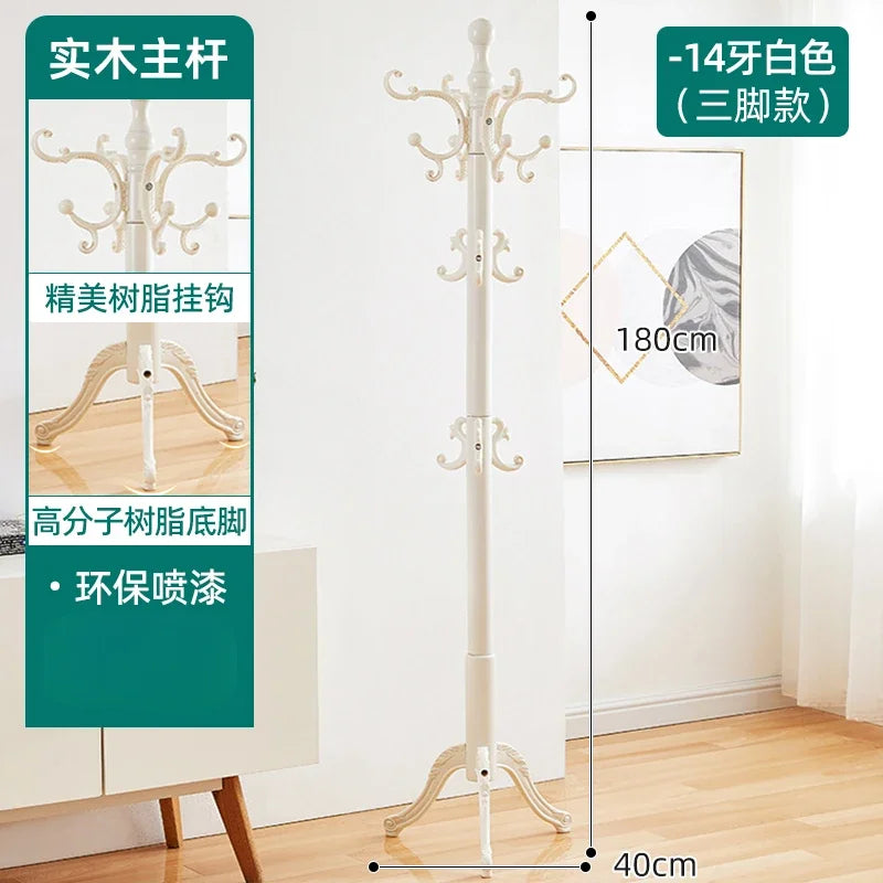 Clothes Rack for Hanging Clothes Solid Wood Birch Floor Standing Bedroom Vertical Tree Branch Shape Furniture Living Room Mueble