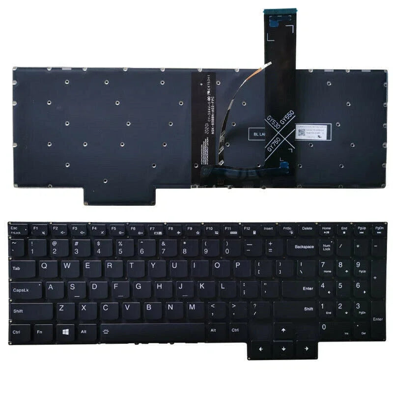 New Laptop US Blue/White Backlit Keyboard For Lenovo Ideapad Gaming 3-15ACH6 3-15ARH05 3-15IHU6
