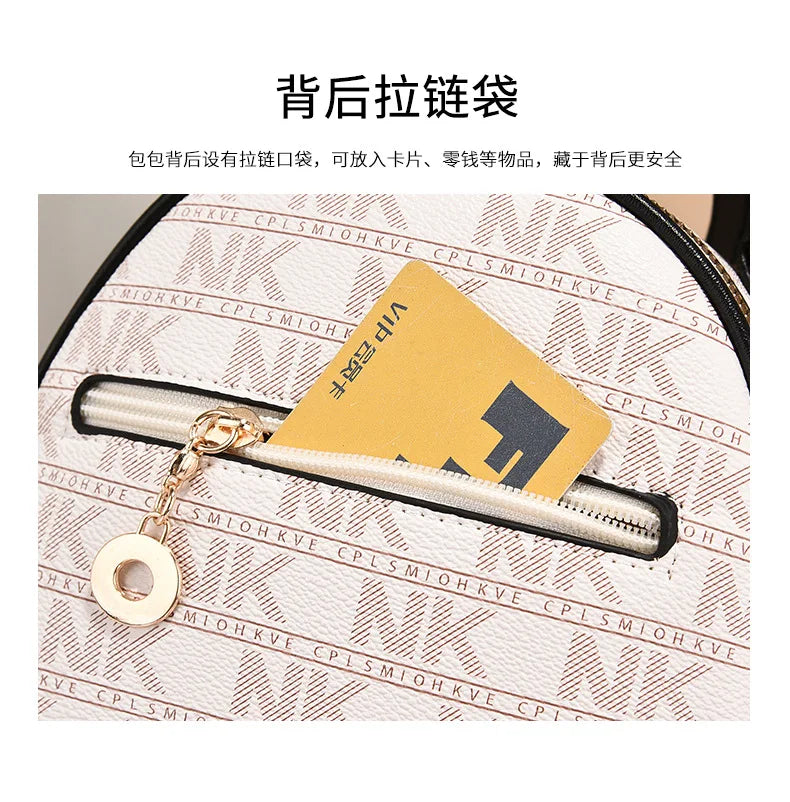 Classic Women Backpack Fashion School Bags Female Daily Shopping Girl Backpacks Schoolbags Versatile Leisure Travel Backpack