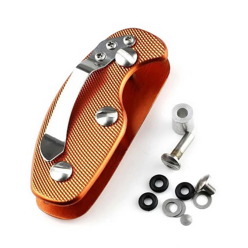 Key Holder Organizer Compact Aluminum Key Holder Clip Folder Keyring Outdoor Multi EDC Function Pocket Tool