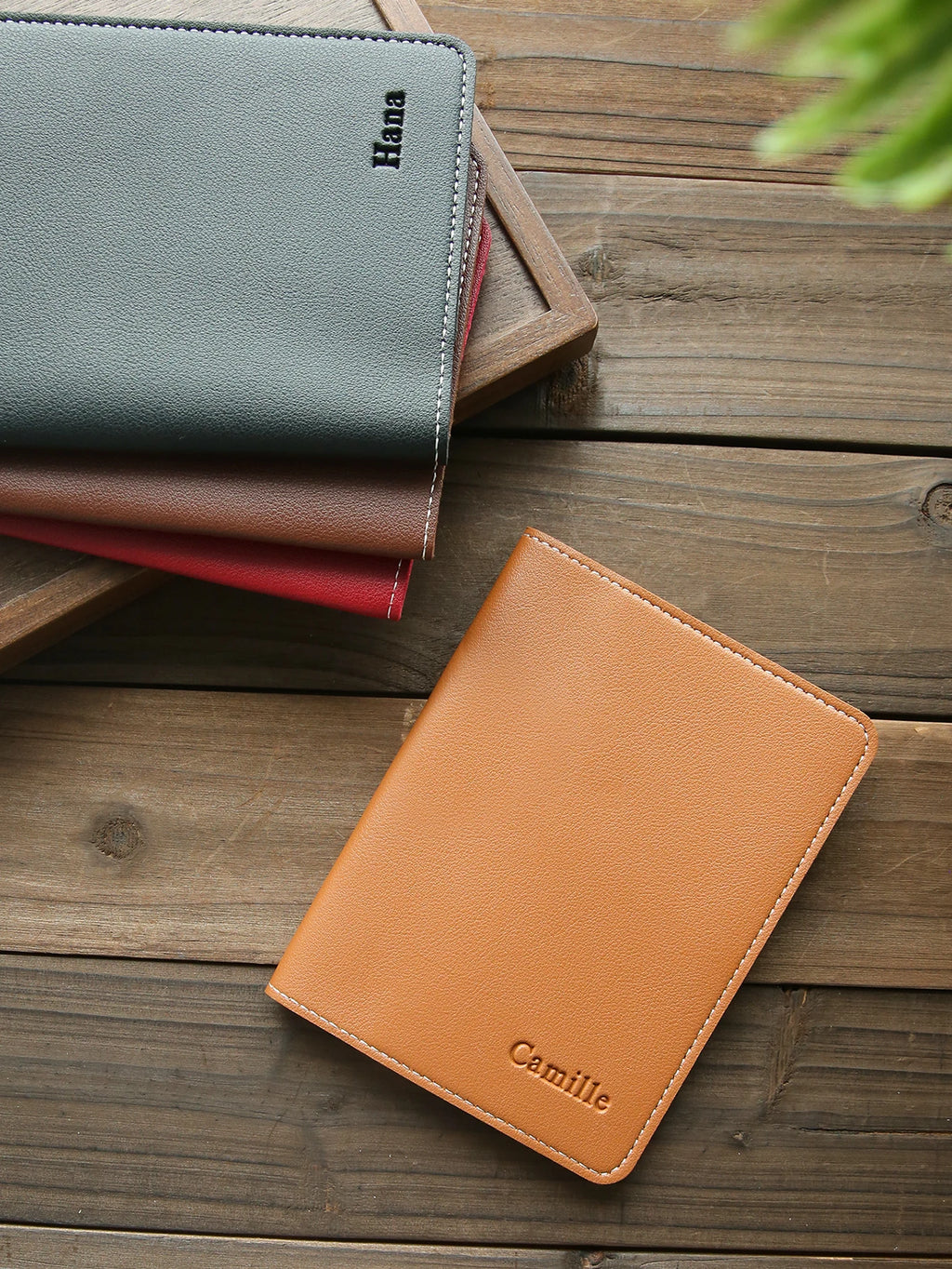 1PCS Custom Name Passport Holder Personalized Leather Passport Cove Customized Travel Accessories Handmade Gifts For Friends