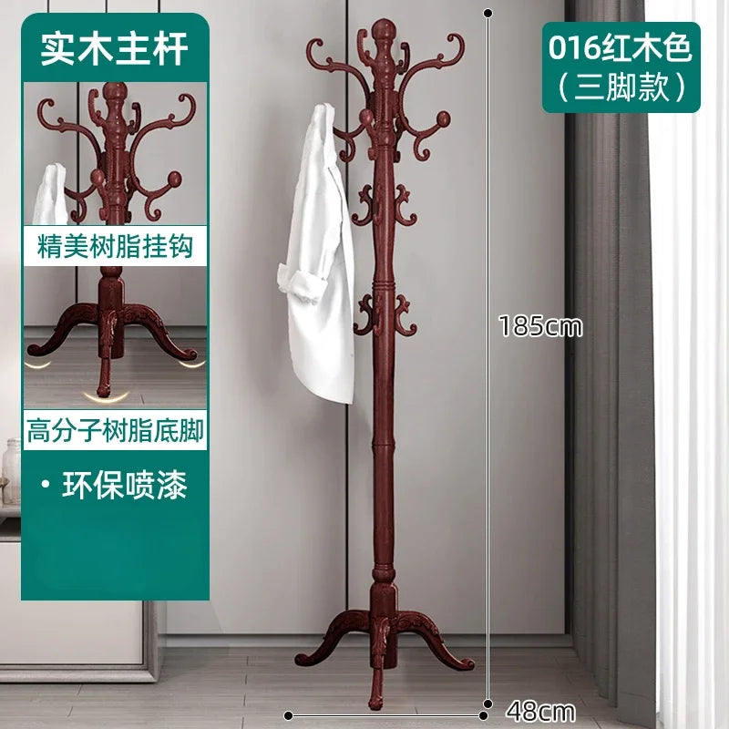 Clothes Rack for Hanging Clothes Solid Wood Birch Floor Standing Bedroom Vertical Tree Branch Shape Furniture Living Room Mueble