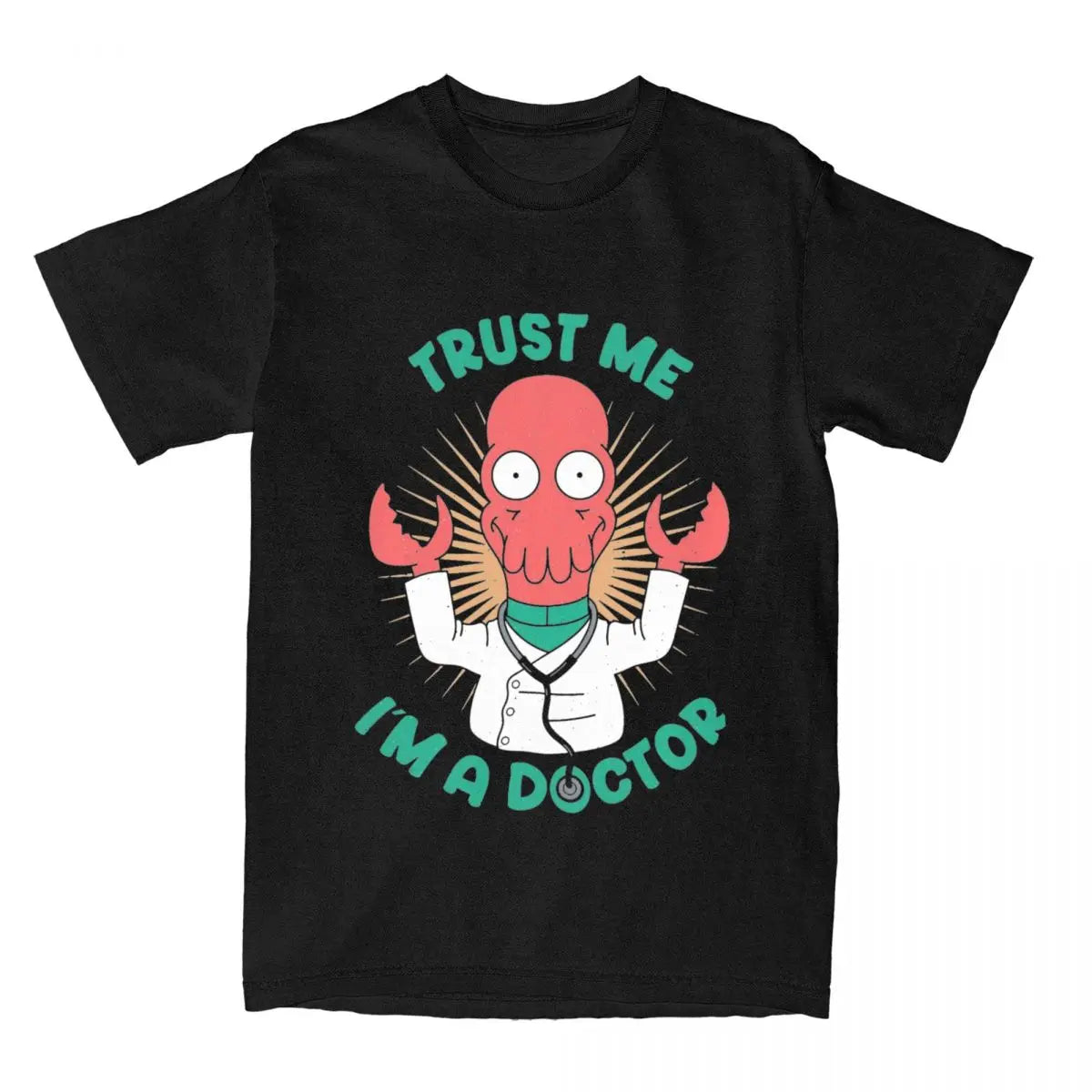 Men Women's Futuramas Comics T Shirts 100% Cotton Tops Novelty Short Sleeve Crewneck Tees 4XL 5XL 6XL T-Shirt