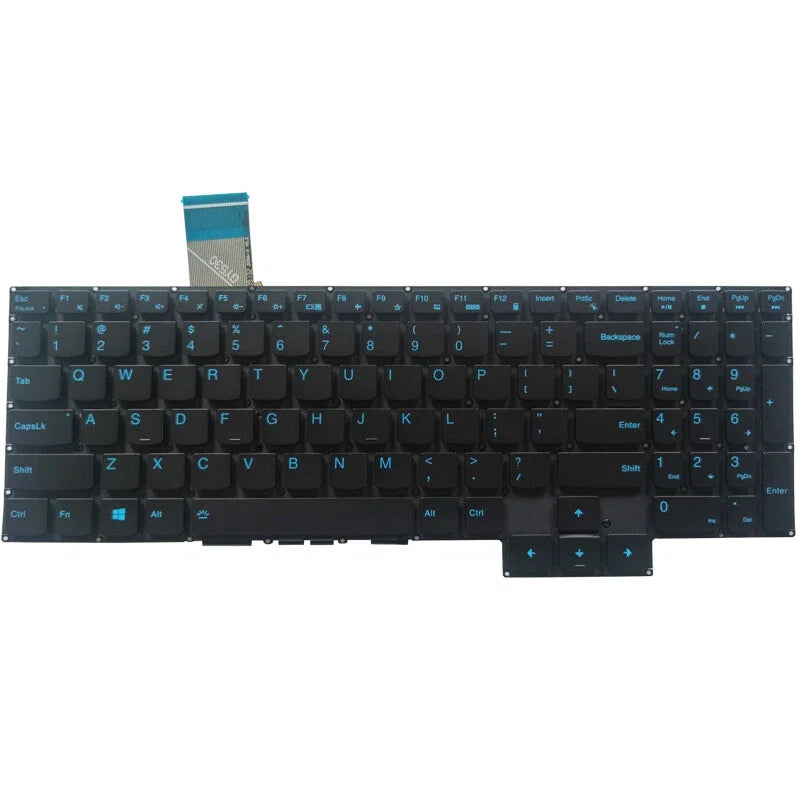 New Laptop US Blue/White Backlit Keyboard For Lenovo Ideapad Gaming 3-15ACH6 3-15ARH05 3-15IHU6