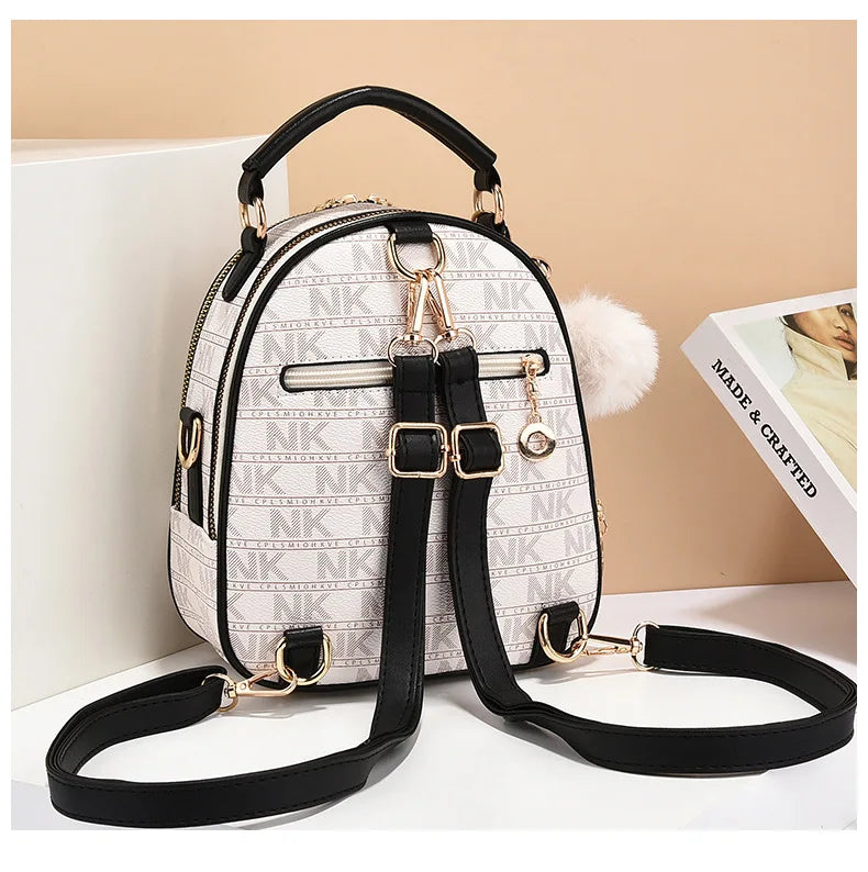 Classic Women Backpack Fashion School Bags Female Daily Shopping Girl Backpacks Schoolbags Versatile Leisure Travel Backpack