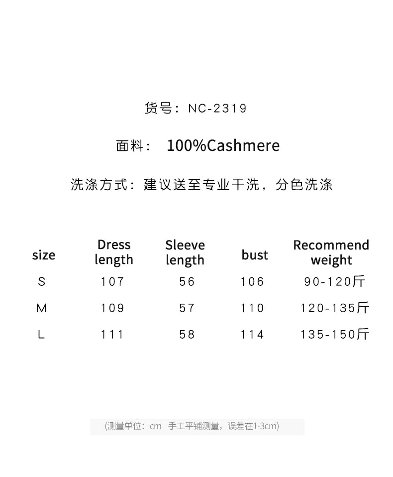 2025 Women's 100% Cashmere Thick Double sided Long Jacket Classic Multi functional Fashion Suitable for Business