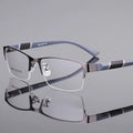 2024 Classic Men Reading Glasses Anti-radiation Presbyopia Half Frame Eyewear TR90 HD Business Eyeglasses Diopters 0 to +4.0