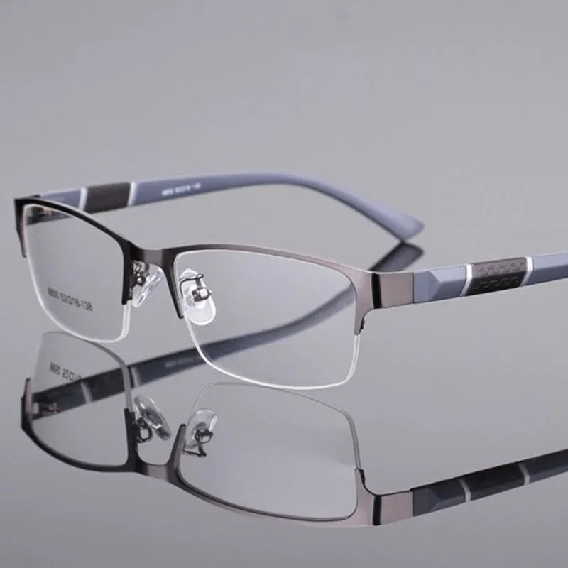2024 Classic Men Reading Glasses Anti-radiation Presbyopia Half Frame Eyewear TR90 HD Business Eyeglasses Diopters 0 to +4.0