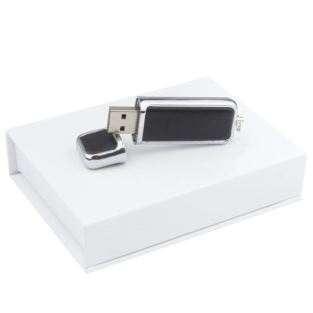 JASTER  USB 2.0 Flash Drives 64GB Brown Leather Business GIFT LOGO  Fashion Pen drive 32GB U disk Free Color pen usb 128GB BOX