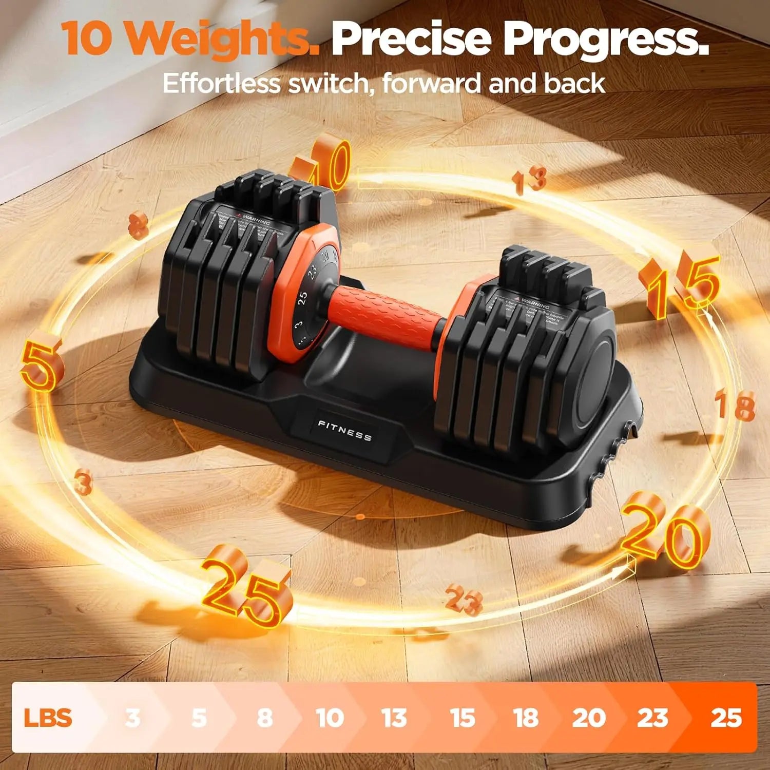 2026 Updated Adjustable Dumbbell Set of 2, 110lbs/50lbs Weights Dumbbell Set with Storage Box, 25lbs/55lbs, Customized