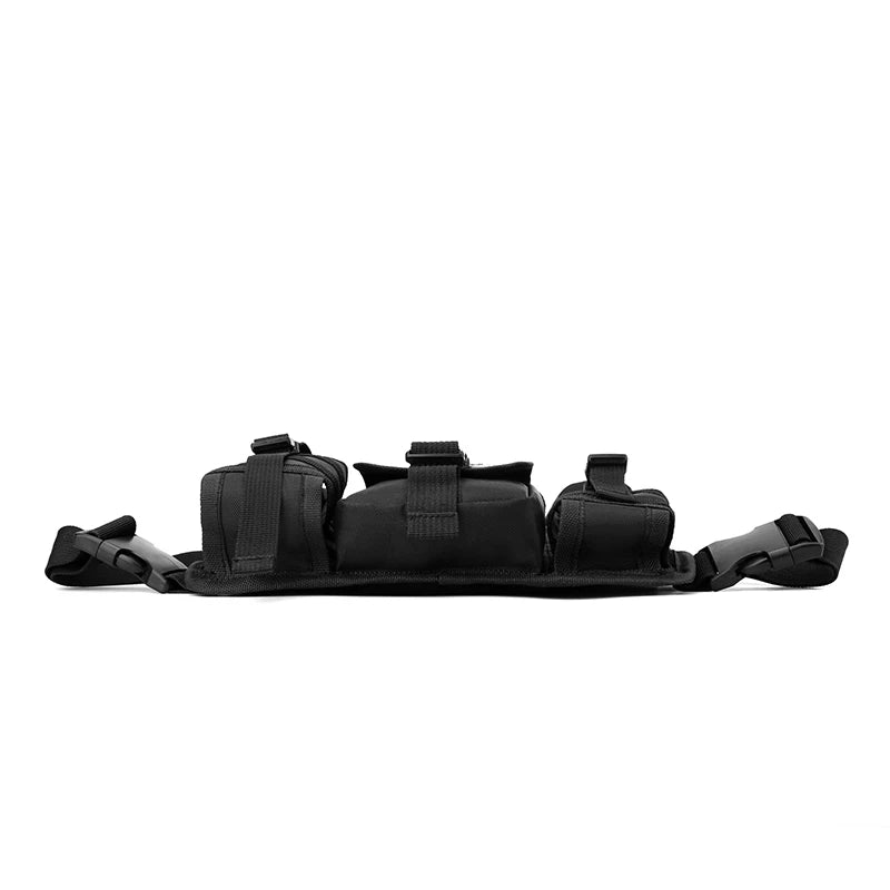 Reflective Design Chest Rig Bag Wear-resistant Tactical Vest Bag Multiple Pockets Students Chest Bag Hip-hop Streetwear Backpack