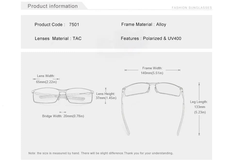 KINGSEVEN Fashion Rectangular Frame Sunglasses For Men UV400 Polarization Alloy Riding Glasses Parsnip Luxury Vintage Eyewear