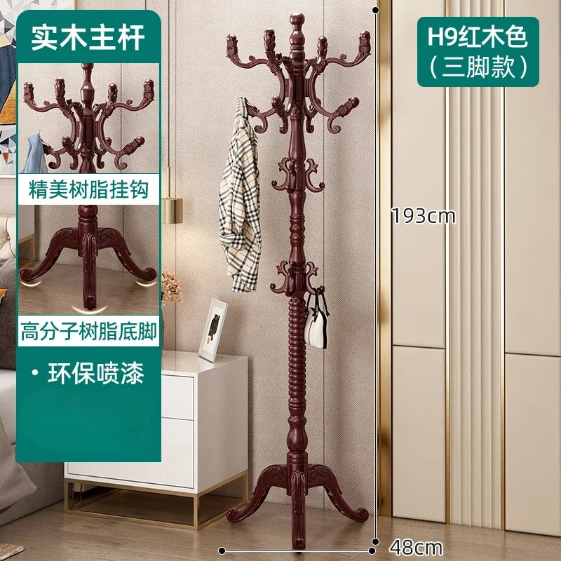 Clothes Rack for Hanging Clothes Solid Wood Birch Floor Standing Bedroom Vertical Tree Branch Shape Furniture Living Room Mueble