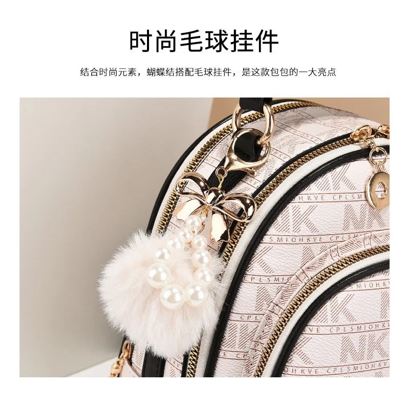 Classic Women Backpack Fashion School Bags Female Daily Shopping Girl Backpacks Schoolbags Versatile Leisure Travel Backpack