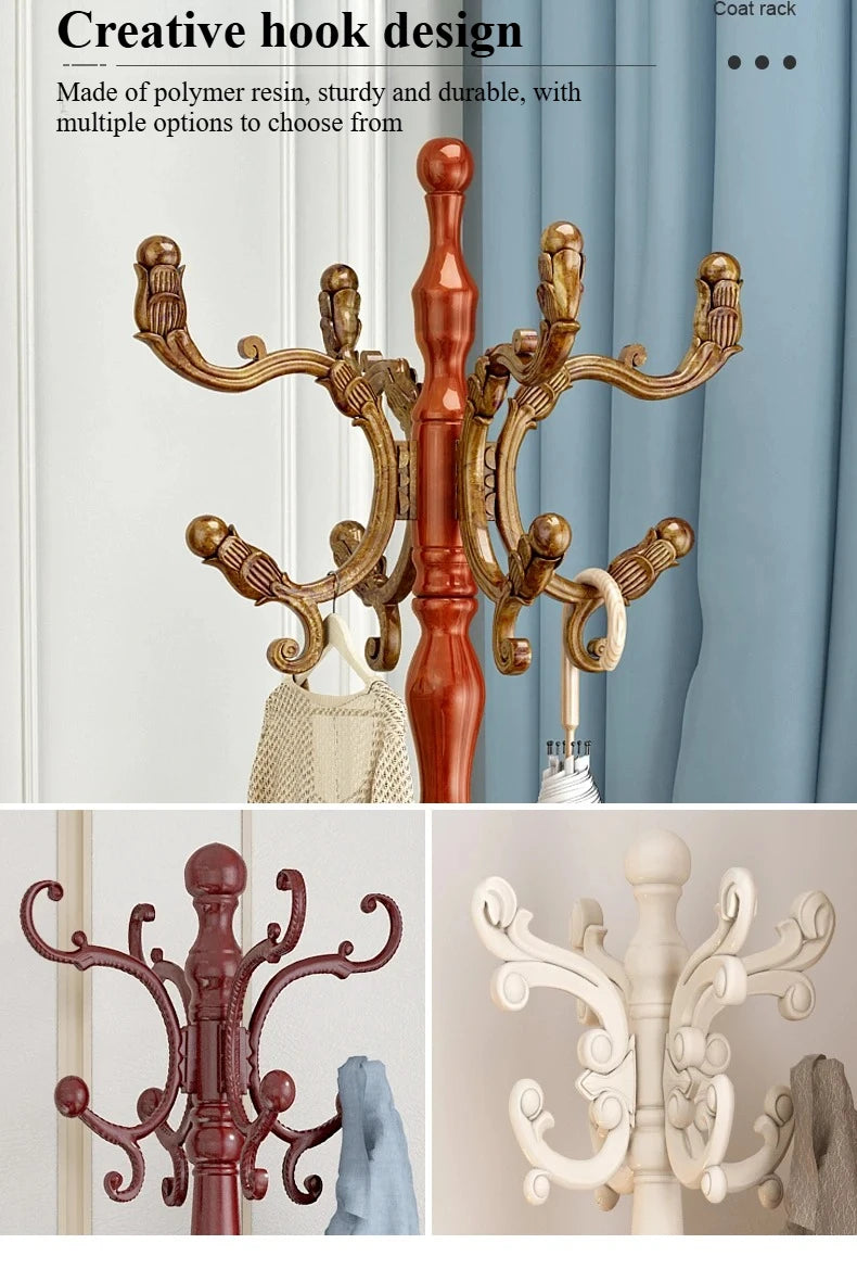 Clothes Rack for Hanging Clothes Solid Wood Birch Floor Standing Bedroom Vertical Tree Branch Shape Furniture Living Room Mueble