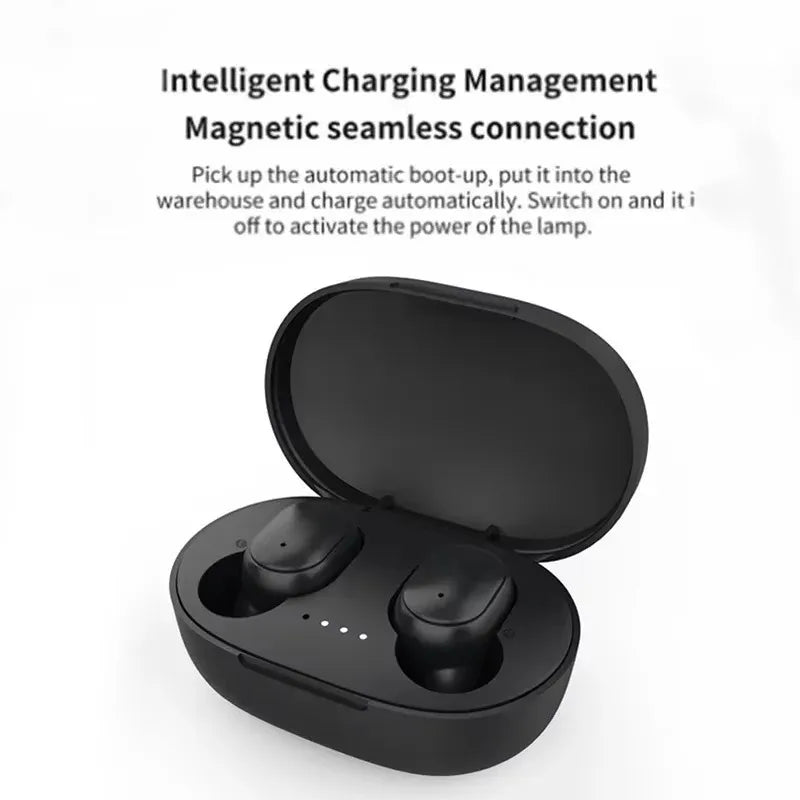 A6S TWS Wireless Bluetooth Headset with Mic Noice Cancelling Earphone Bluetooth Headphones
