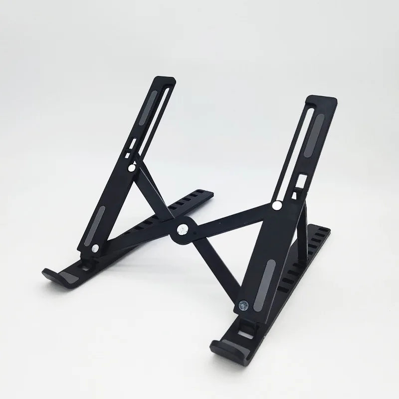Laptop Stand - Foldable and Adjustable, 10 Height Setting, High Quality Compact Base, Office Desk, etc