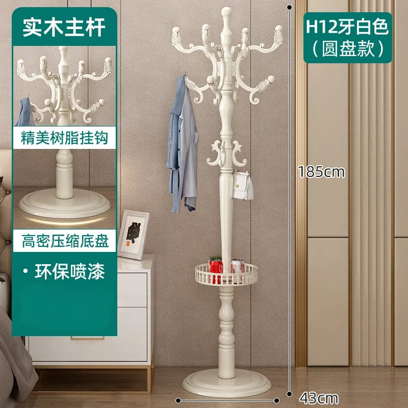 Clothes Rack for Hanging Clothes Solid Wood Birch Floor Standing Bedroom Vertical Tree Branch Shape Furniture Living Room Mueble