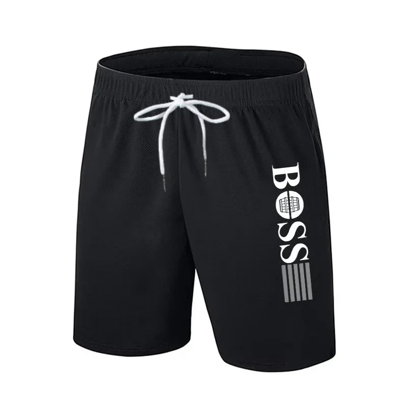 2026 Summer Fashion Beach Shorts Unisex Outdoor Casual Sports Pants Quick-Dry Boss Print Cool Motorcycle Shorts