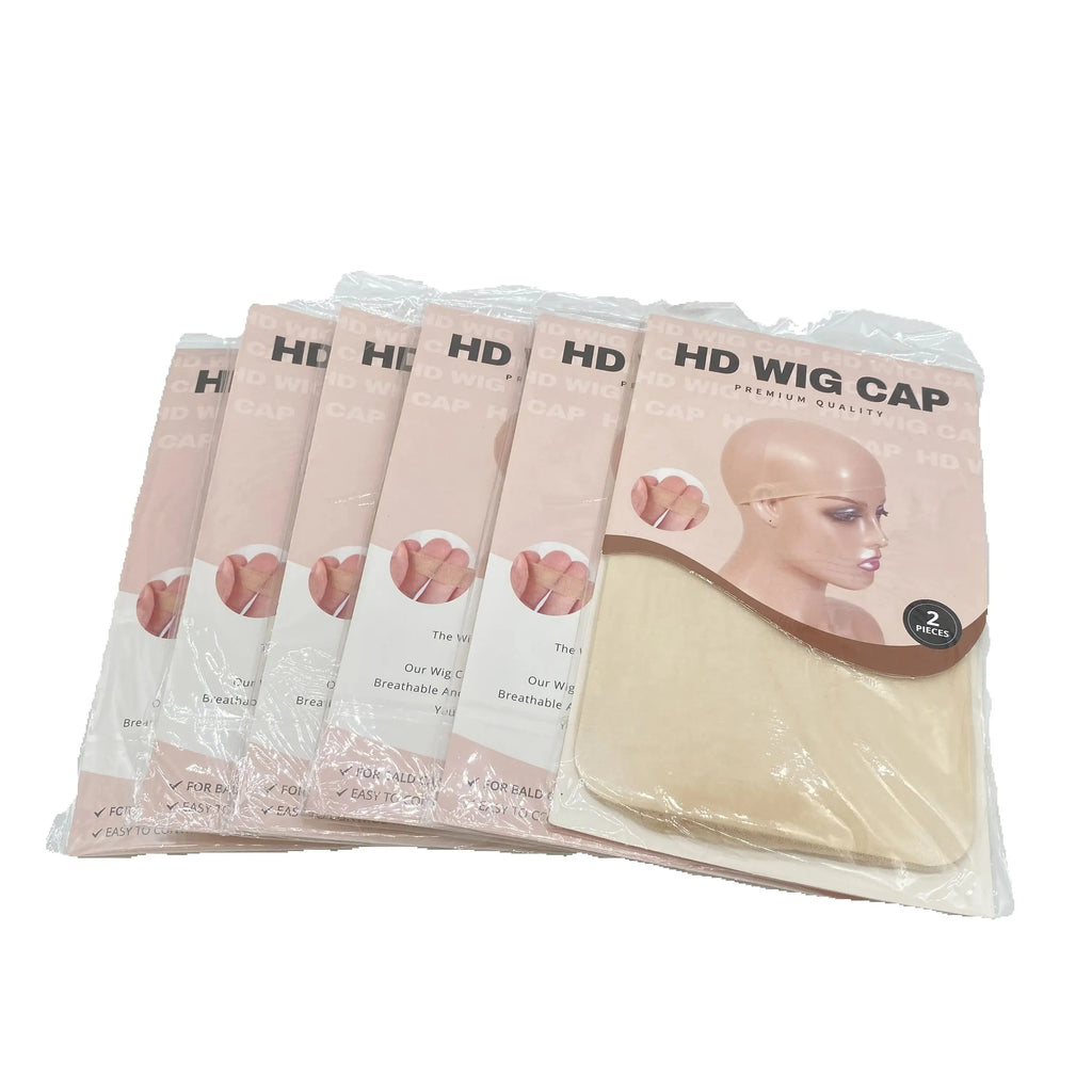 HD Thin Wig Cap 24 pieces - Transparent and Invisible - Sheer Wig Cap for HD Wigs - Wig Accessories