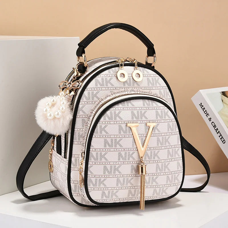 Classic Women Backpack Fashion School Bags Female Daily Shopping Girl Backpacks Schoolbags Versatile Leisure Travel Backpack