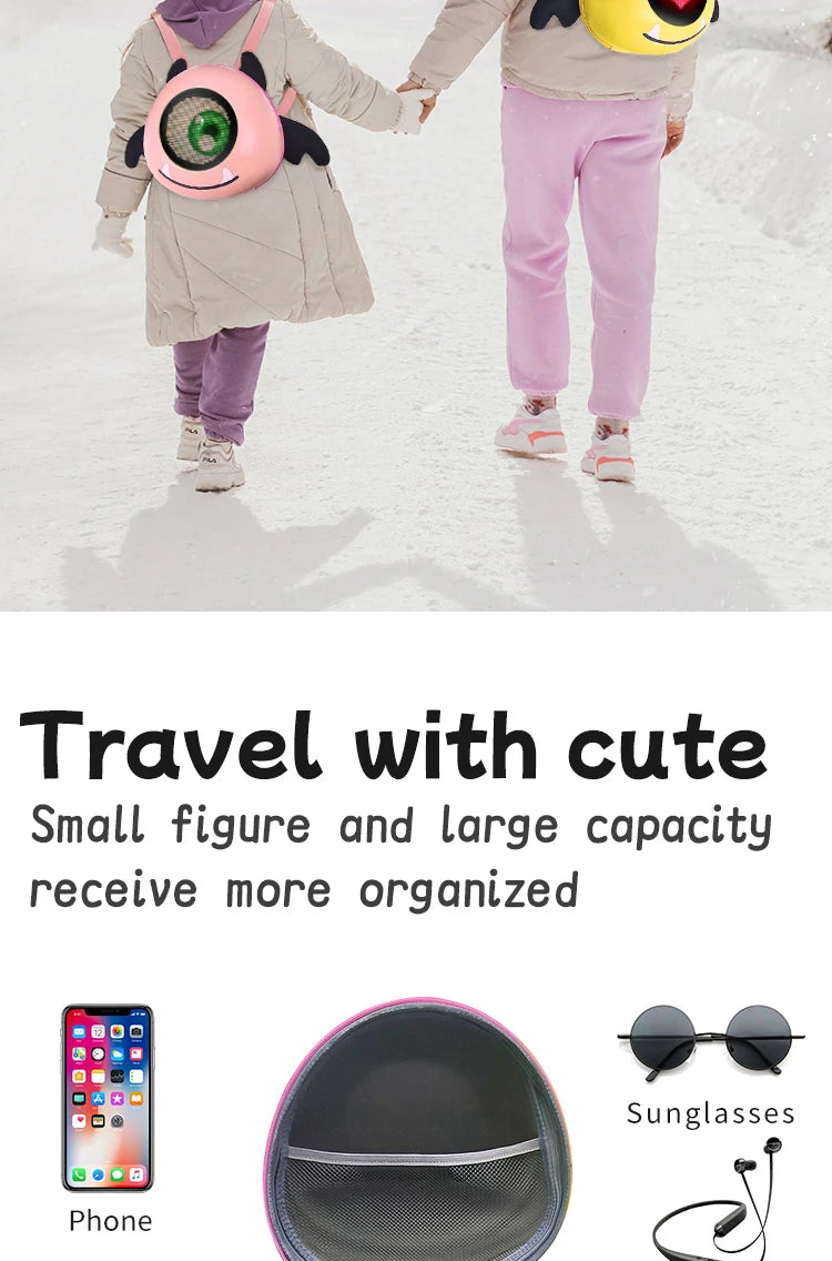 Women's backpack Led Screen Cell Phone Programming Pattern School backpacks Schoolbag Outdoor Knapsack children's bag waterproof