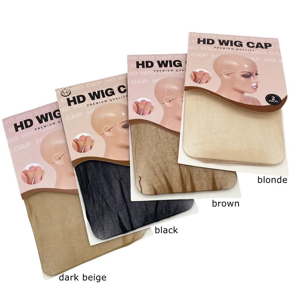 HD Thin Wig Cap 24 pieces - Transparent and Invisible - Sheer Wig Cap for HD Wigs - Wig Accessories