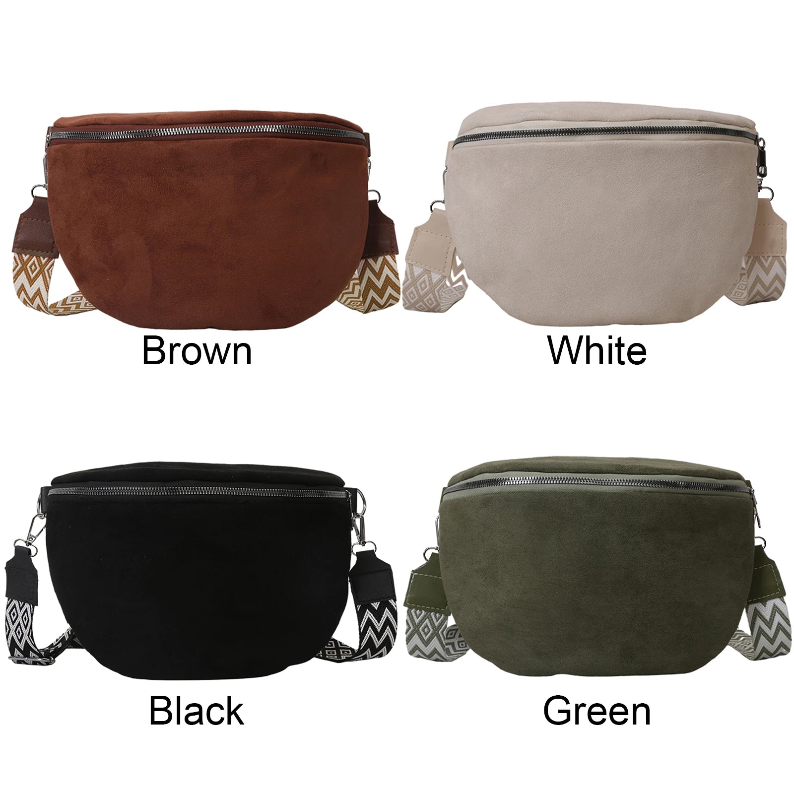 Women Chest Bag Fanny Pack PU Leather Solid Shoulder Bag Fashion Waist Bag Adjustable Strap Ladies Crossbody Stylish Satchel Bag