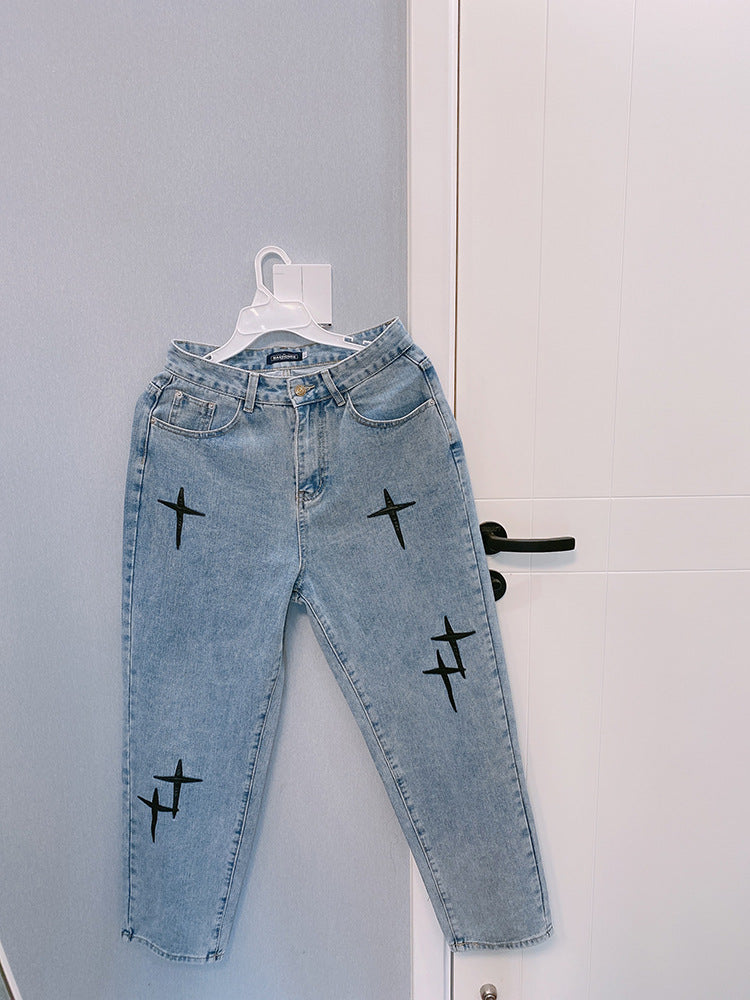 Wide Leg Cargo Pants 2022 Streetwear Baggy men Jeans Spring Autumn Men Korean Fashion Loose Straight Male Brand Clothing Black